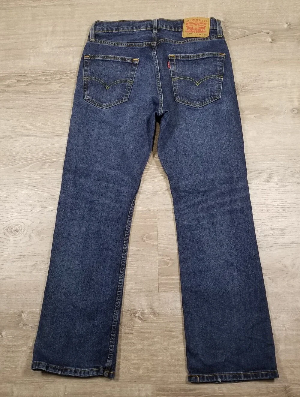 Levis 527 Bootcut Jeans Mens Size 31x30 Blue Dark Wash Slim Fit Denim 5 Pocket